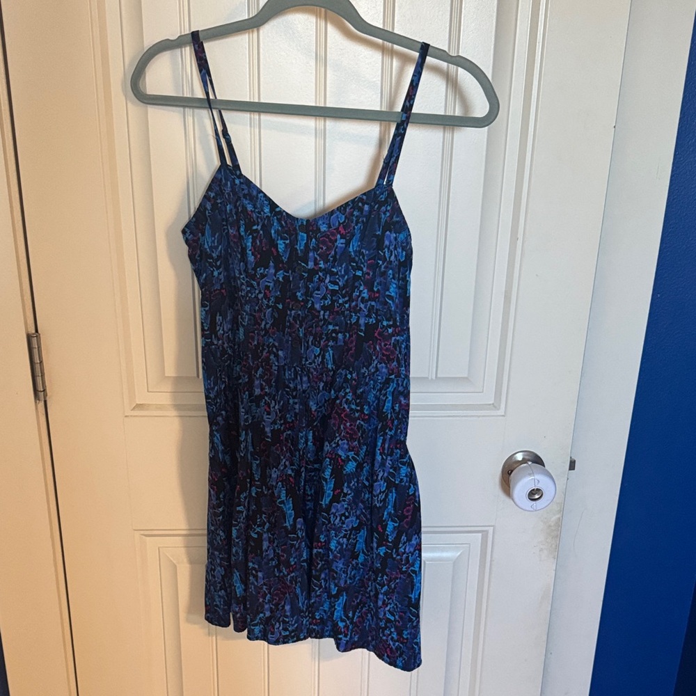 Express Blue and Purple Mini Dress